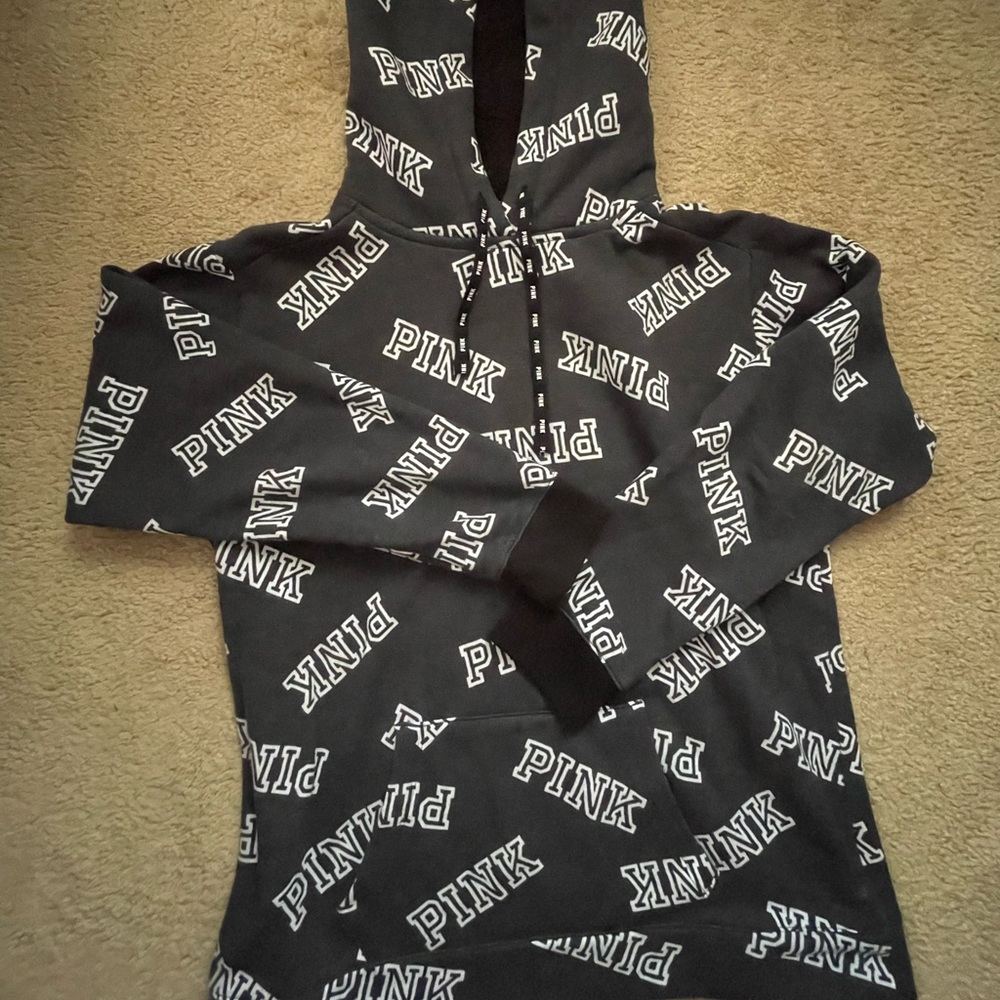Medium dark gray PINK hoodie